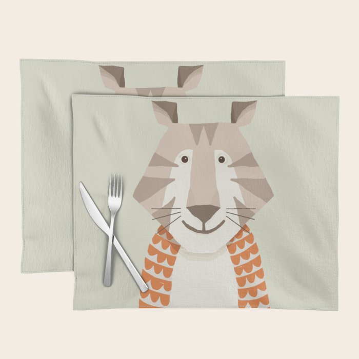 Whimsical Tiger Placemat Gallery Image 1