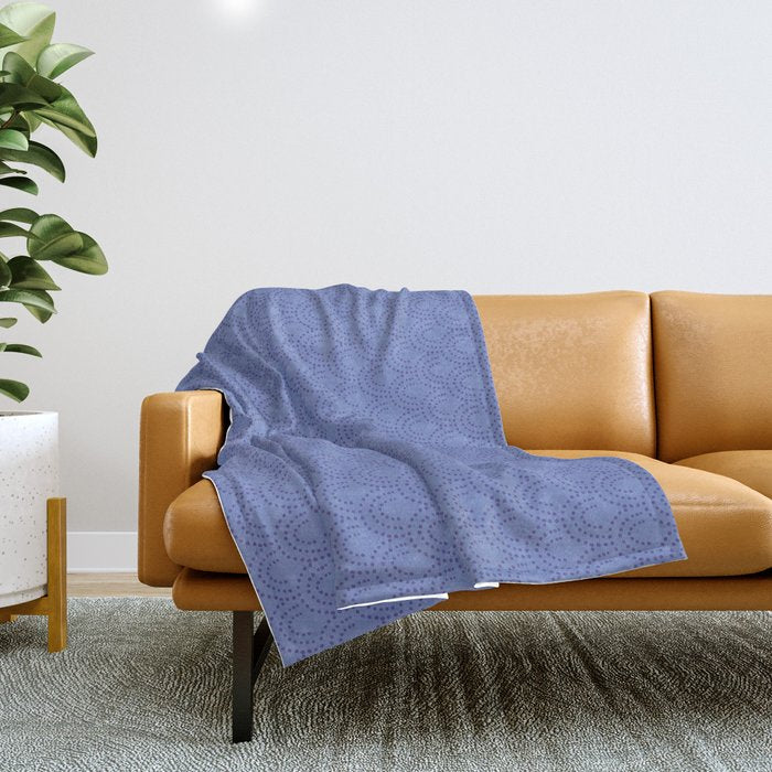 Periwinkle Scallops Throw Blanket Gallery Image 1