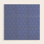 Periwinkle Scallops Wood Wall Art Gallery Image 1