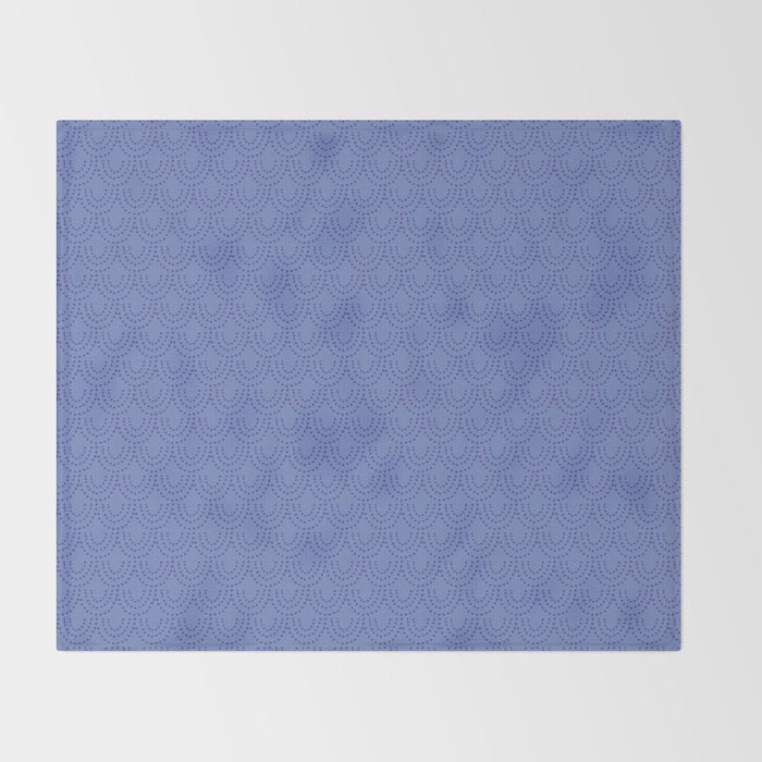 Periwinkle Scallops Throw Blanket Gallery Image 2