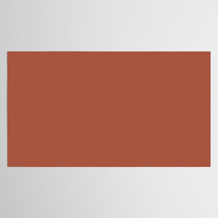 Terracotta Red Solid Color Tablecloth Gallery Image 2