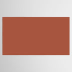 Terracotta Red Solid Color Tablecloth Gallery Image 2
