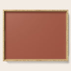 Terracotta Red Solid Color Serving Tray Gallery Image 1