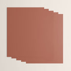 Terracotta Red Solid Color Wrapping Paper Gallery Image 3