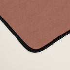 Terracotta Red Solid Color Desk Mat Gallery Image 4