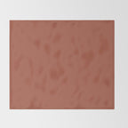 Terracotta Red Solid Color Throw Blanket Gallery Image 2