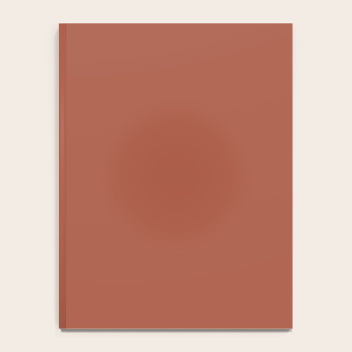 Terracotta Red Solid Color Notebook Gallery Image 4