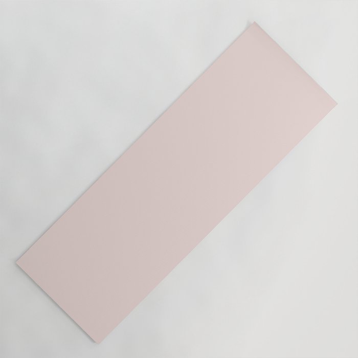 Light Millennial Blush Pink Solid Yoga Mat Gallery Image 1