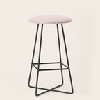Light Millennial Blush Pink Solid Stool Gallery Image 1