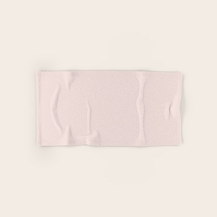 Light Millennial Blush Pink Solid Bath Towel Gallery Image 1