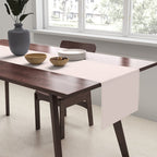 Light Millennial Blush Pink Solid Table Runner Gallery Image 2