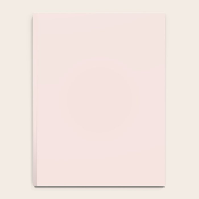 Light Millennial Blush Pink Solid Notebook Gallery Image 4