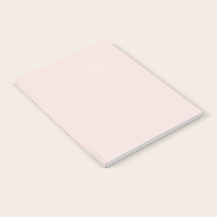 Light Millennial Blush Pink Solid Notebook Gallery Image 1