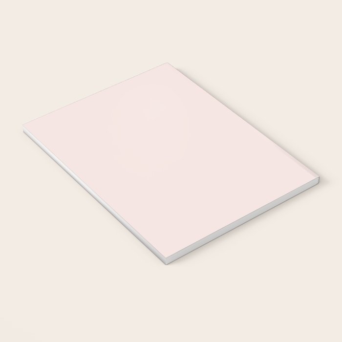 Light Millennial Blush Pink Solid Notebook Gallery Image 3