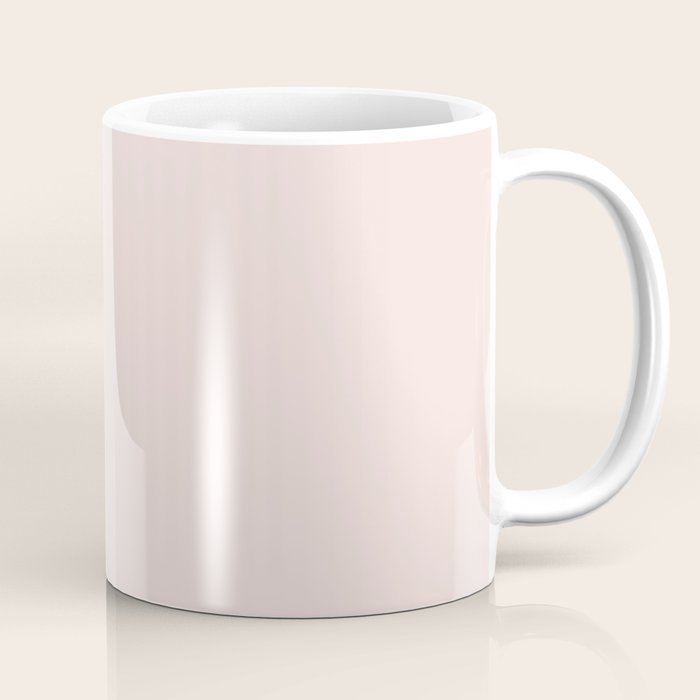 Light Millennial Blush Pink Solid Coffee Mug Gallery Image 1