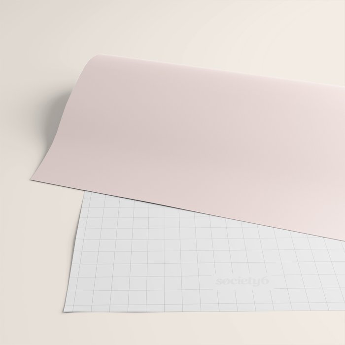 Light Millennial Blush Pink Solid Wrapping Paper Gallery Image 2