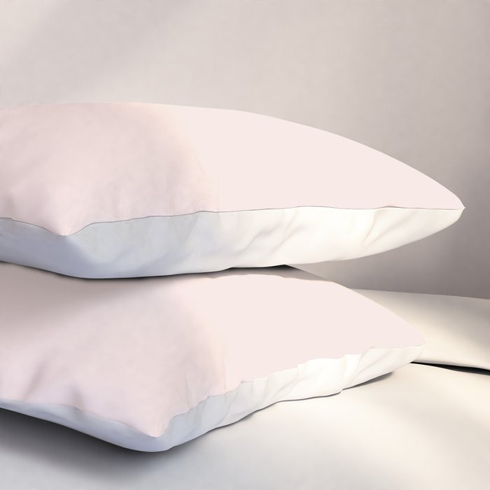Light Millennial Blush Pink Solid Pillow Sham Gallery Image 3
