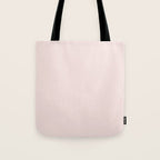 Light Millennial Blush Pink Solid Tote Bag Gallery Image 1