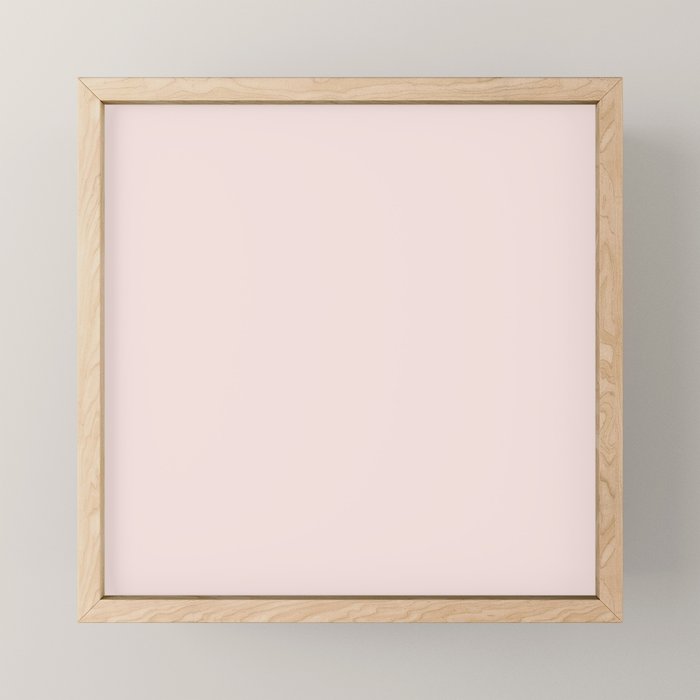 Light Millennial Blush Pink Solid Mini Art Print Gallery Image 1