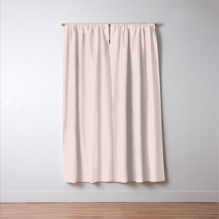 Light Millennial Blush Pink Solid Window Curtain Gallery Image 3