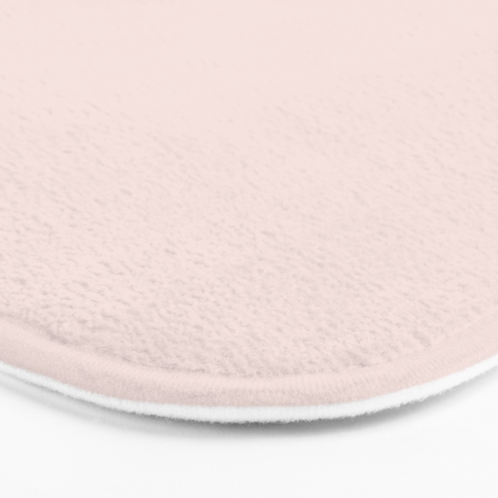 Light Millennial Blush Pink Solid Bath Mat Gallery Image 3
