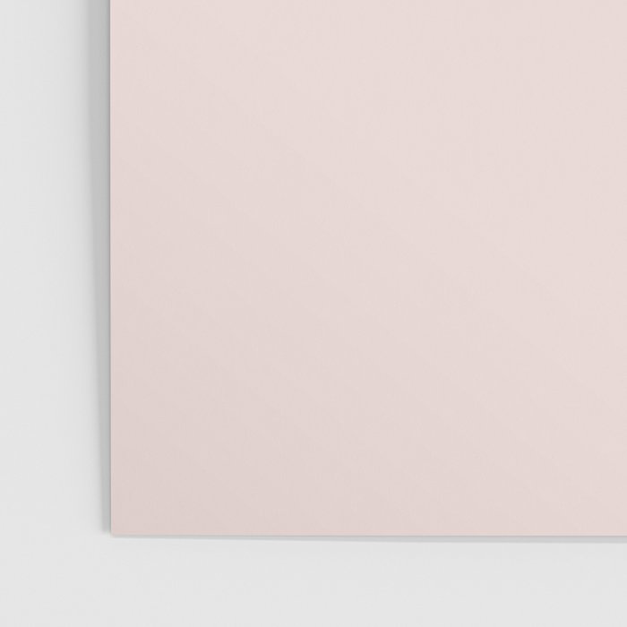 Light Millennial Blush Pink Solid Poster Gallery Image 3