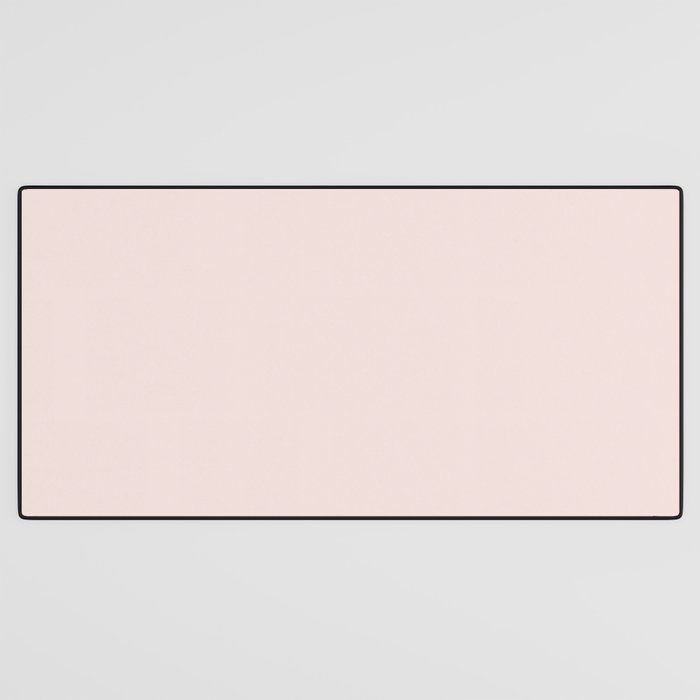 Light Millennial Blush Pink Solid Desk Mat Gallery Image 3
