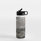 Smokey gray marble Water Bottle Gallery Image 1