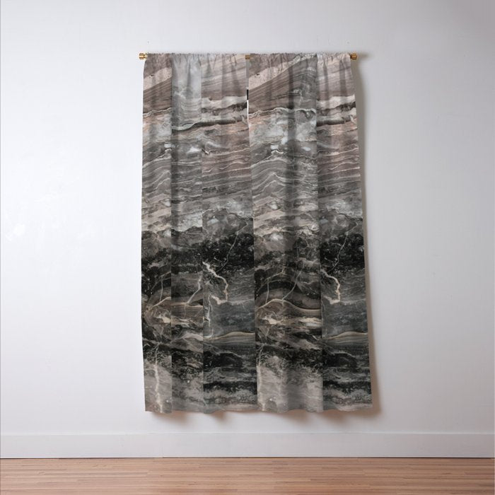 Smokey gray marble Window Curtain Gallery Image 3