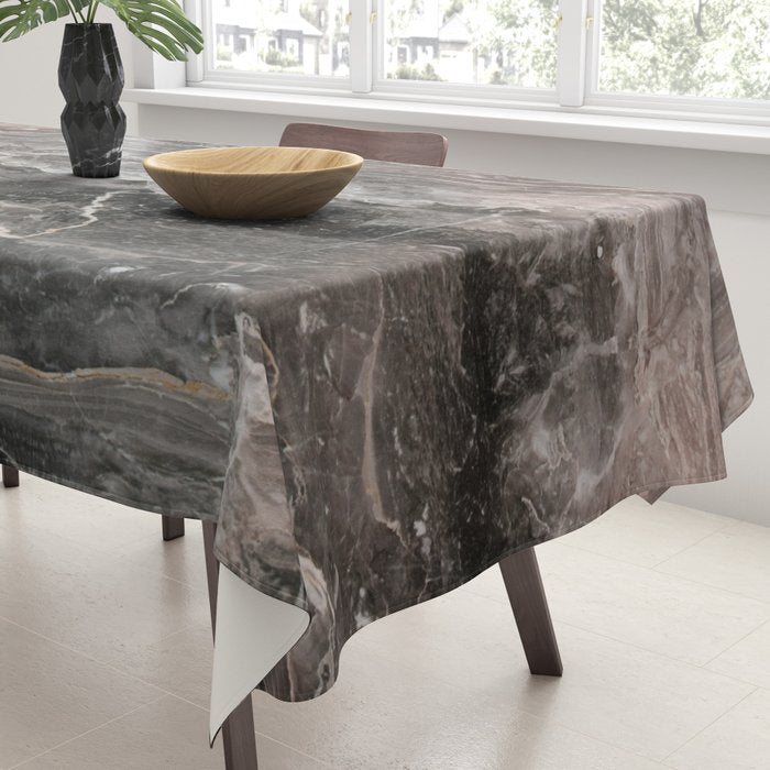 Smokey gray marble Tablecloth Gallery Image 3