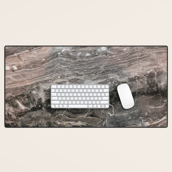 Smokey gray marble Desk Mat Gallery Image 1