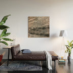 Smokey gray marble Wood Wall Art Gallery Image 2