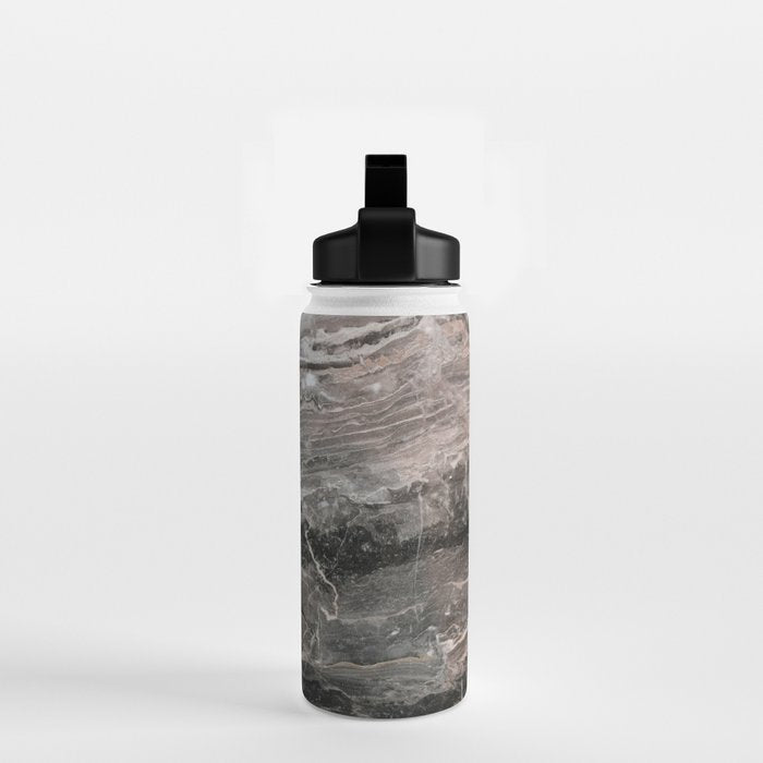 Smokey gray marble Water Bottle Gallery Image 2