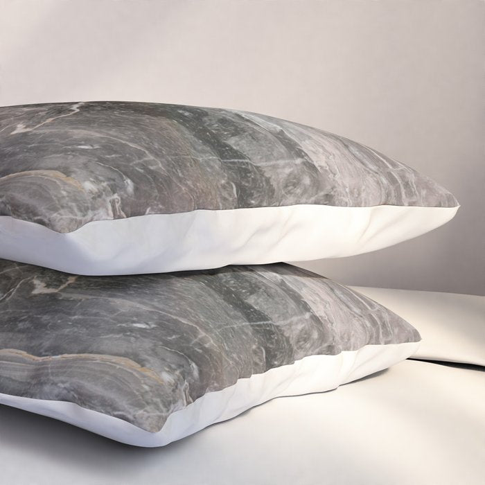 Smokey gray marble Pillow Sham Gallery Image 3
