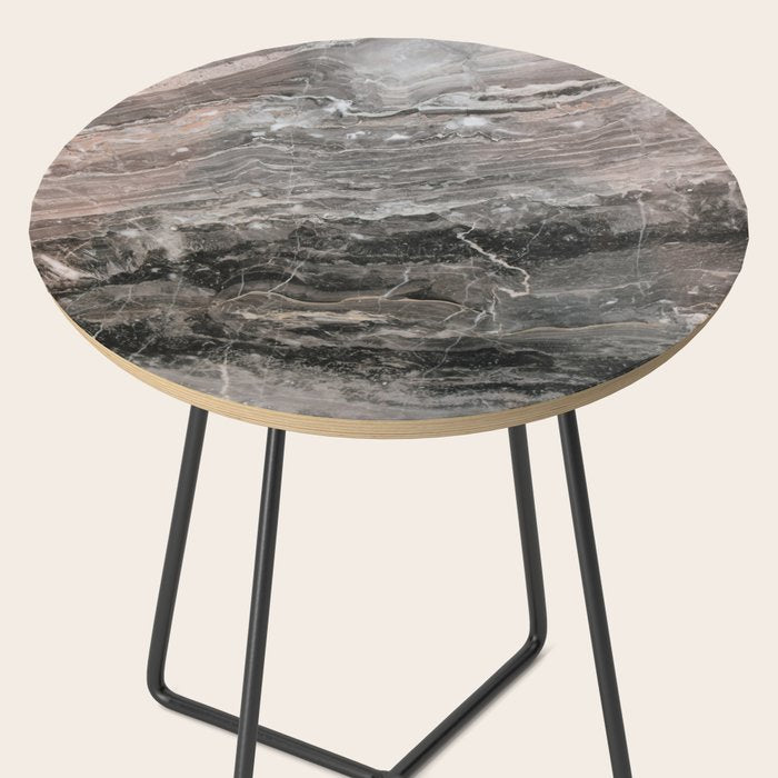 Smokey gray marble Side Table Gallery Image 2