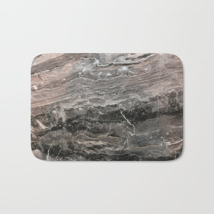 Smokey gray marble Bath Mat Gallery Image 1