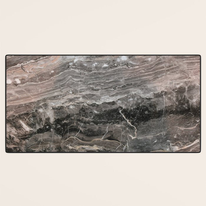 Smokey gray marble Desk Mat Gallery Image 3
