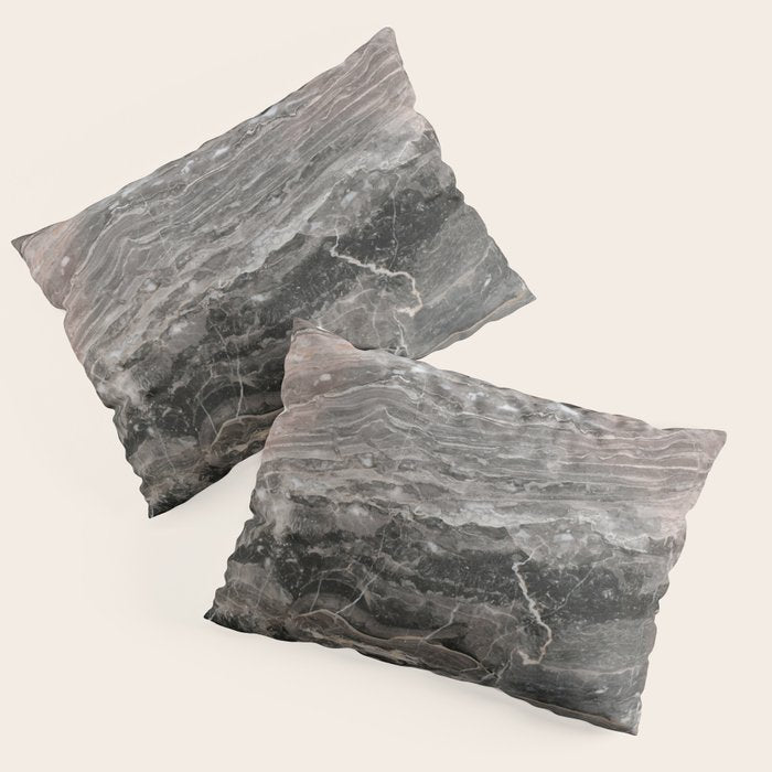 Smokey gray marble Pillow Sham Gallery Image 3