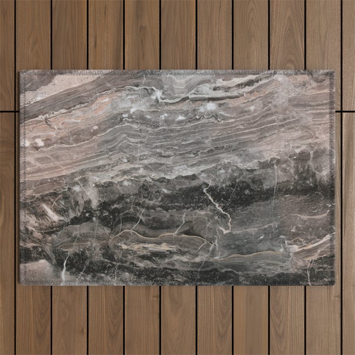 Smokey gray marble Outdoor Rug Gallery Image 1