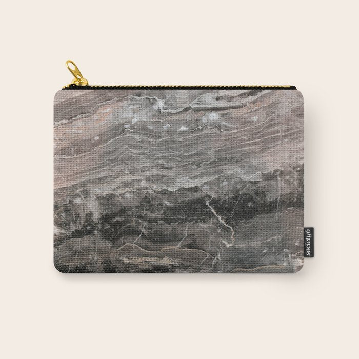 Smokey gray marble Carry All Pouch Gallery Image 1