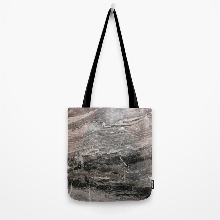 Smokey gray marble Tote Bag Gallery Image 2