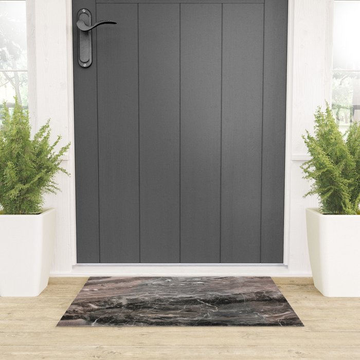 Smokey gray marble Welcome Mat Gallery Image 3