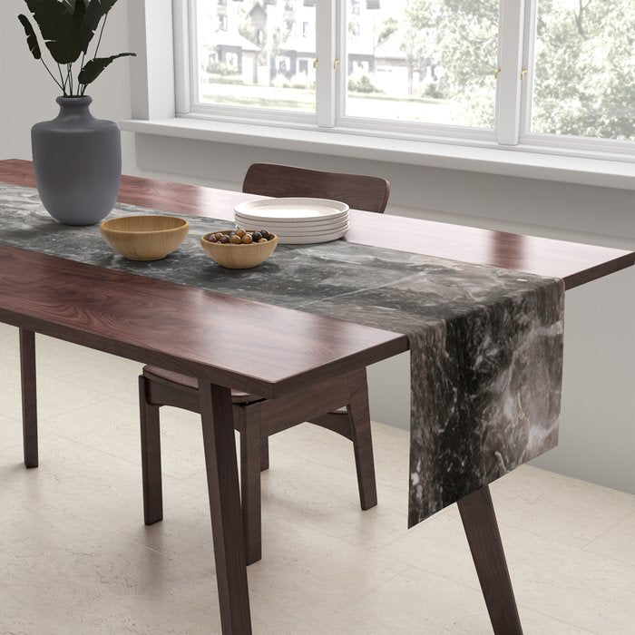 Smokey gray marble Table Runner Gallery Image 2