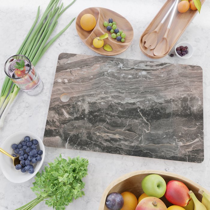 Smokey gray marble Cutting Board Gallery Image 2