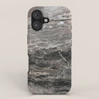 Smokey gray marble iPhone Case Gallery Image 1