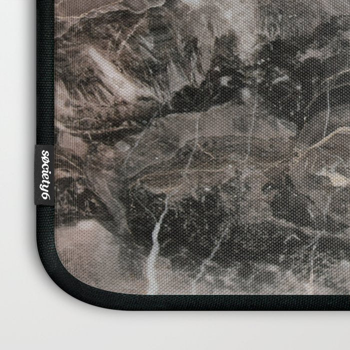 Smokey gray marble Laptop Sleeve Gallery Image 3