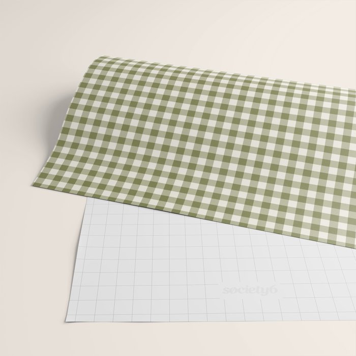 Farmhouse Style Gingham Check Wrapping Paper Gallery Image 2