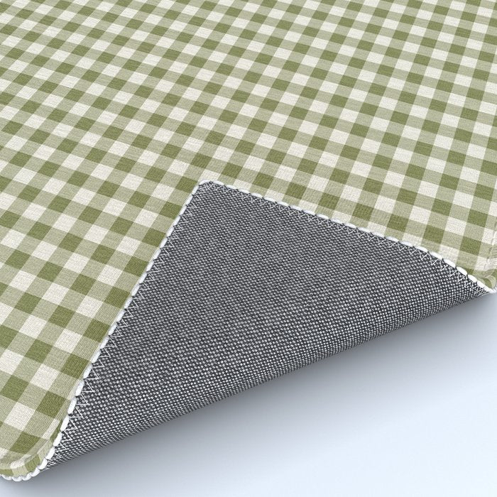 Farmhouse Style Gingham Check Rug Gallery Image 4