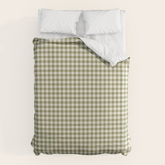 Farmhouse Style Gingham Check Duvet Cover Gallery Image 1