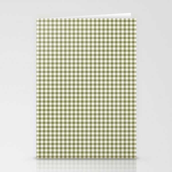 Farmhouse Style Gingham Check Stationery Card Gallery Image 2